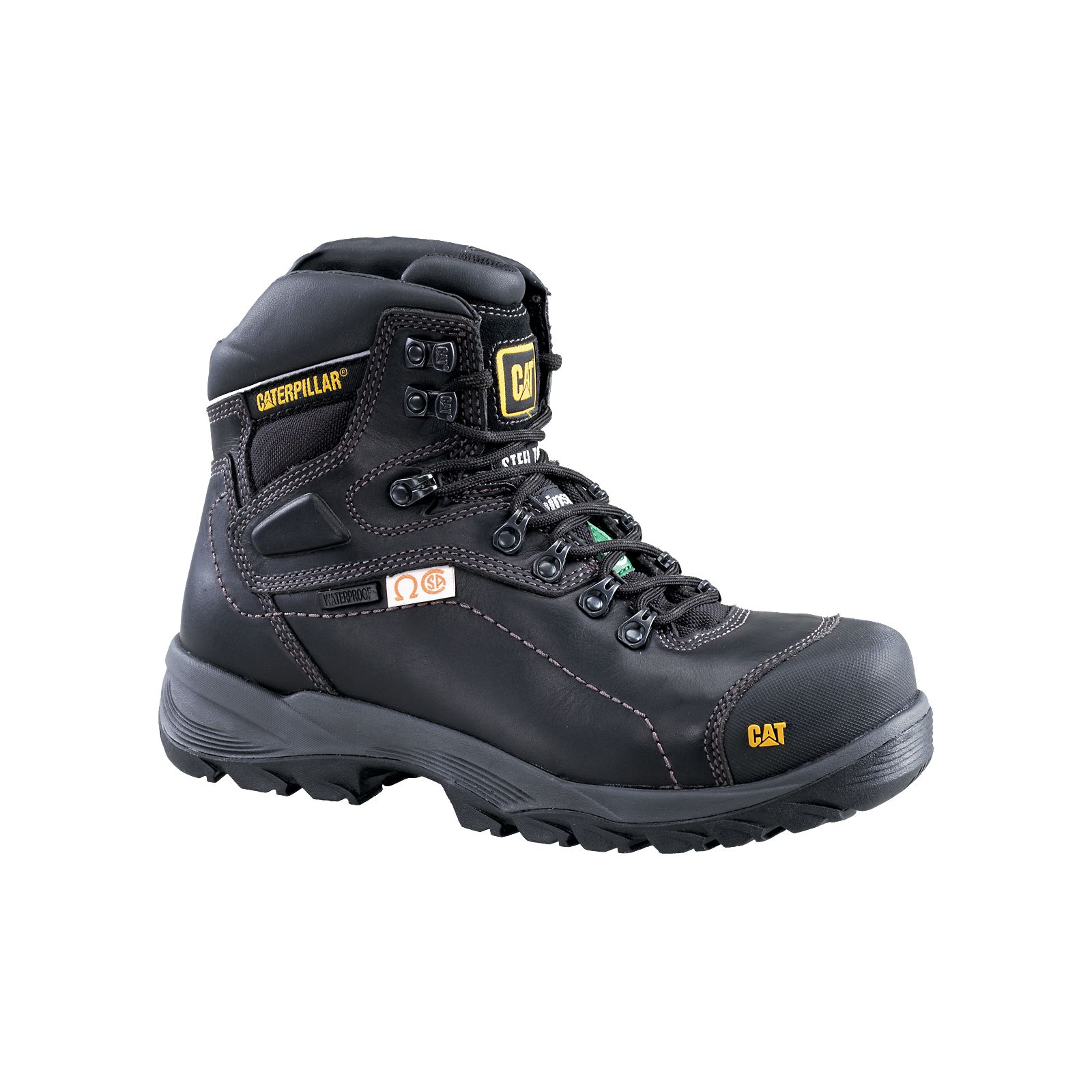 Caterpillar Boots Karachi - Caterpillar Diagnostic Hi Csa (Waterproof) Mens Work Boots Black (218304-YGD)